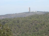 מבט דרומה ממגדל אשכול באוניברסיטת חיפה, נובמבר 2007