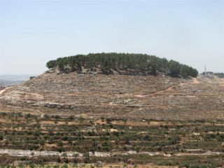 מבט מח'רבת דיר שריף לנבי ע'ית